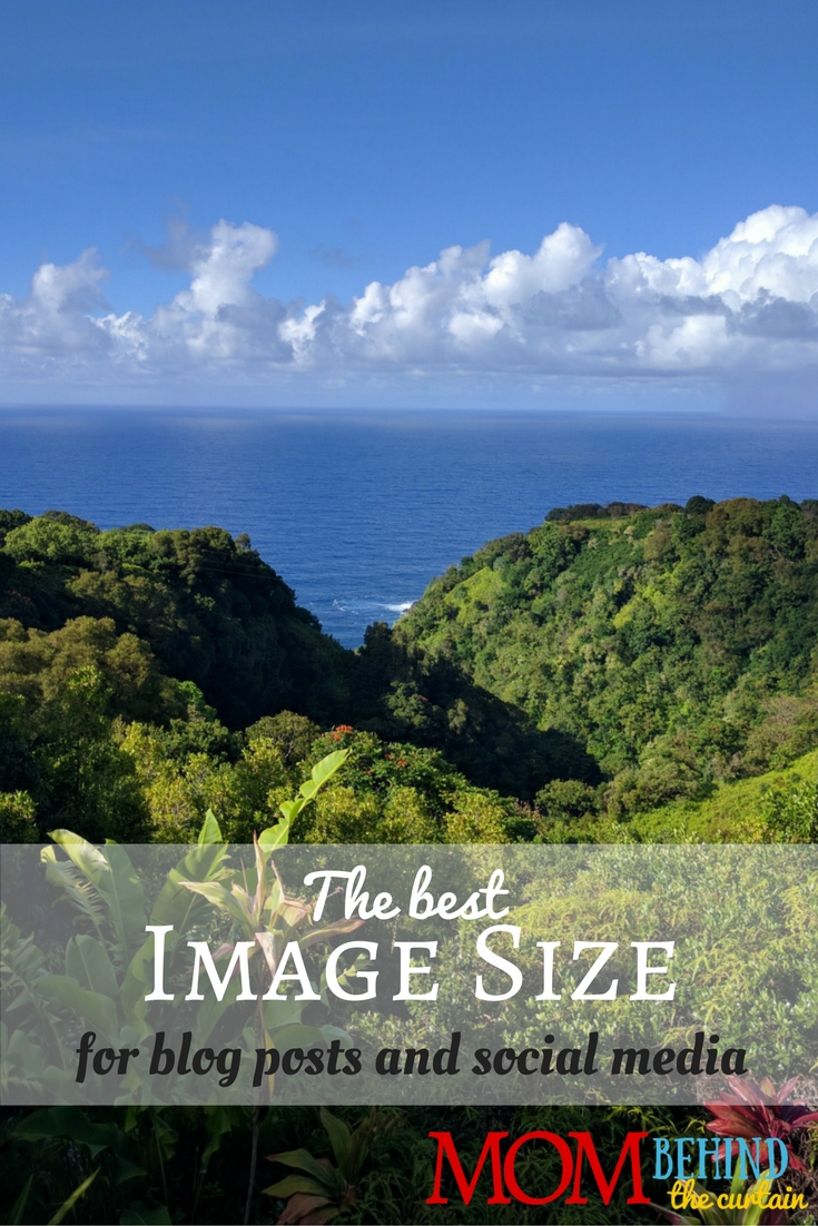 One image size for all social media - A social media image size that will also work for photos on a blog or website, so that each photo is processed only once.