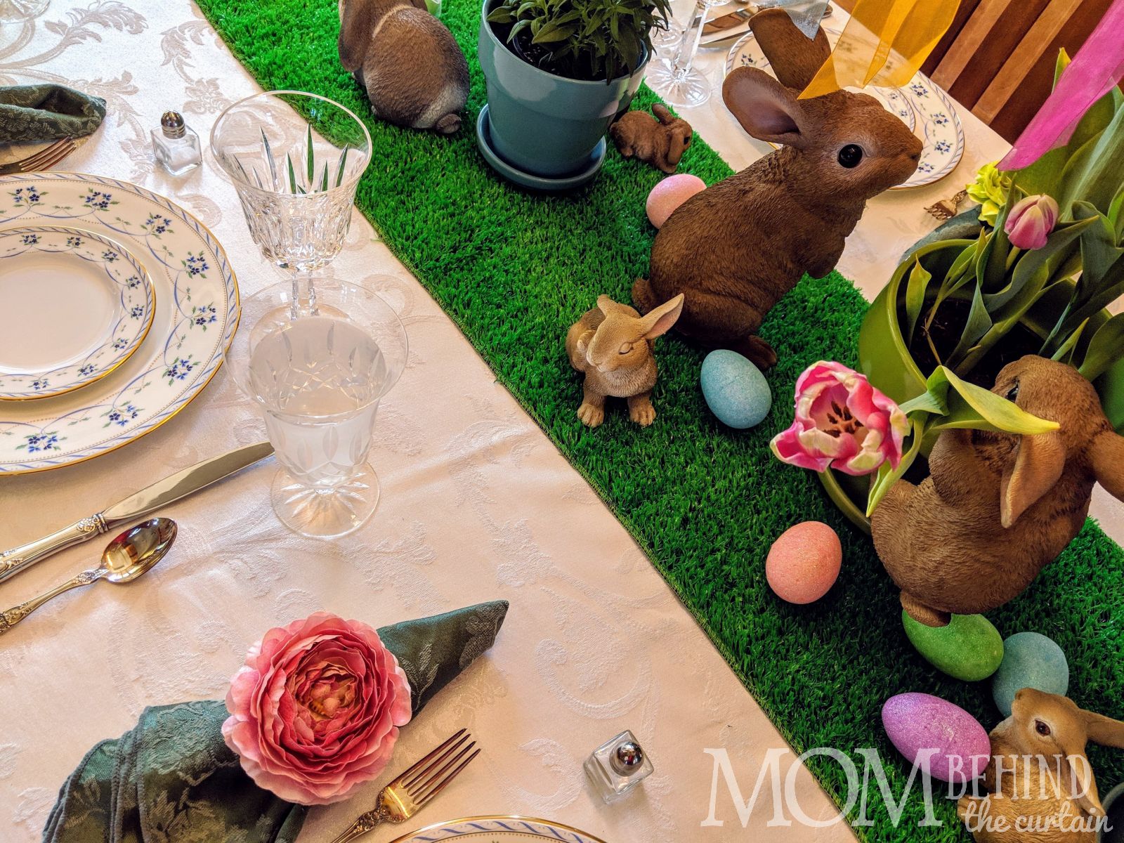 Easter pot plants for table centerpiece.