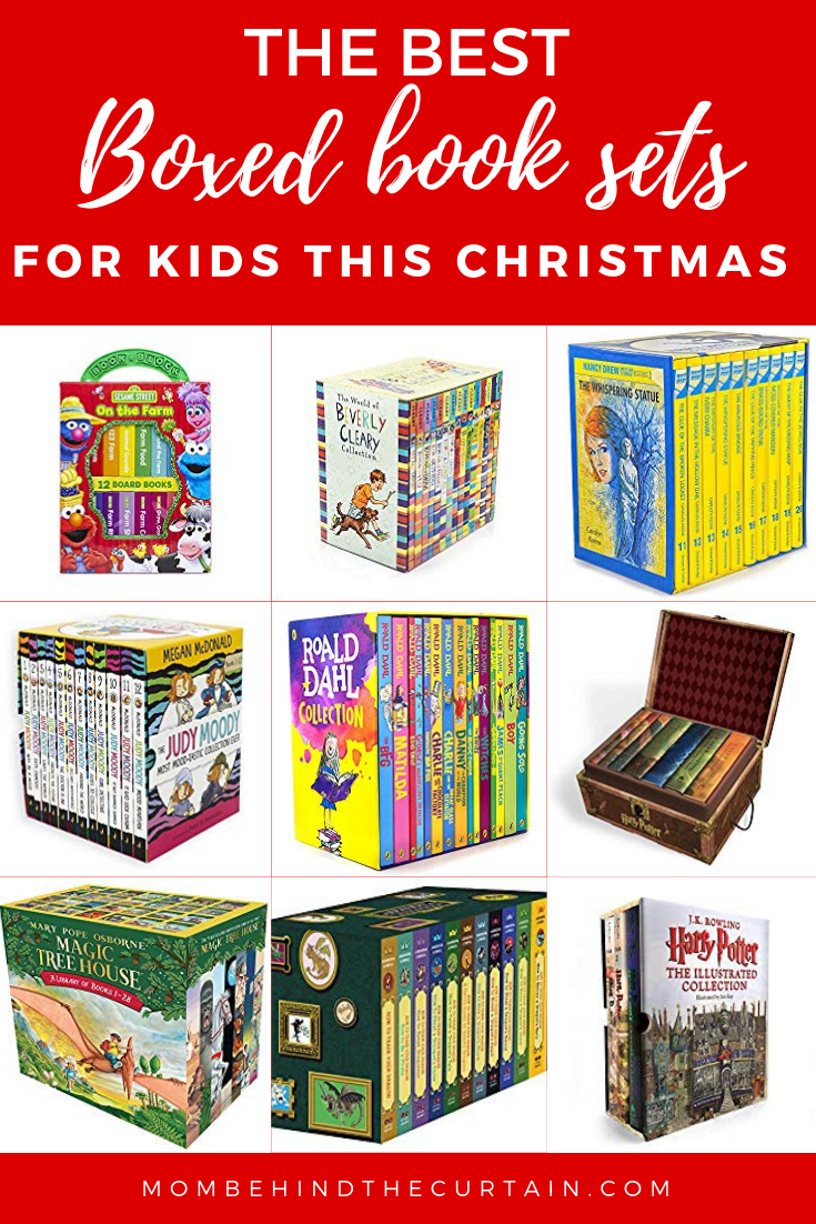 These giant boxed book sets make great Christmas gifts for kids. Boxed sets make reading fun for even reluctant readers.  Some of these are classic children's book series. Others are current popular elementary school books series and others work better for older kids and teens. All of these book series are well loved by my own kids.