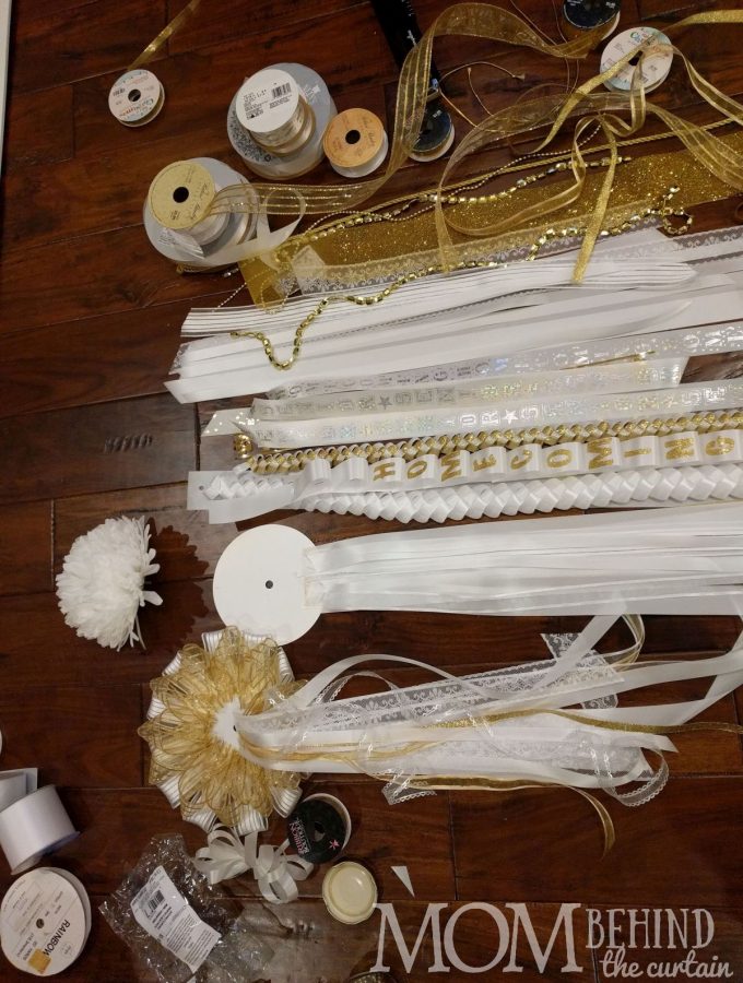 Homecoming mum DIY ideas tutorial supplies